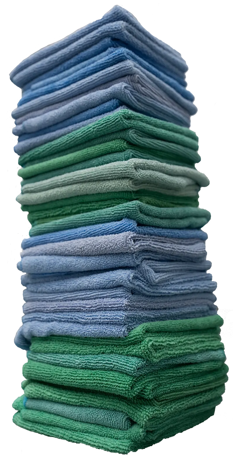 A stack of clean towels commercial laundry specialist